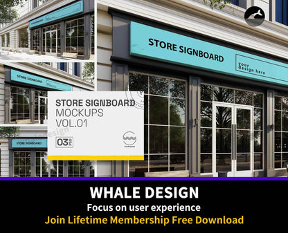 213Store SIgnboard vol.01 - Mockups Template VR - whaledesign