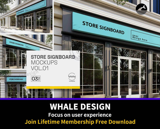 213Store SIgnboard vol.01 - Mockups Template VR - whaledesign