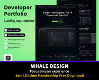 219TheProgrammer - Developer Portfolio Landing Page - whaledesign