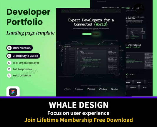 219TheProgrammer - Developer Portfolio Landing Page - whaledesign