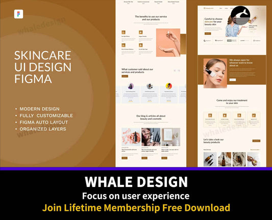 221Skincare - Skincare Figma Design - whaledesign