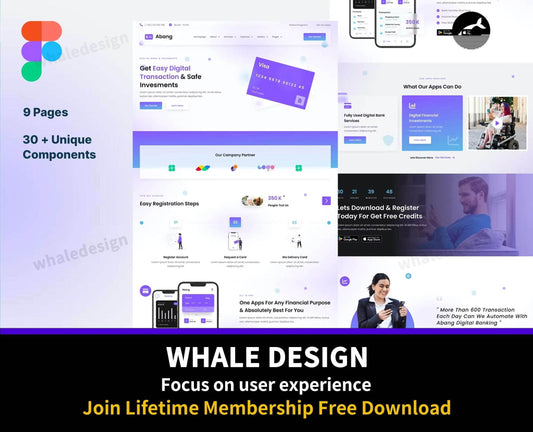 223Abang - Digital Bank Glassmorphism Figma Template - whaledesign