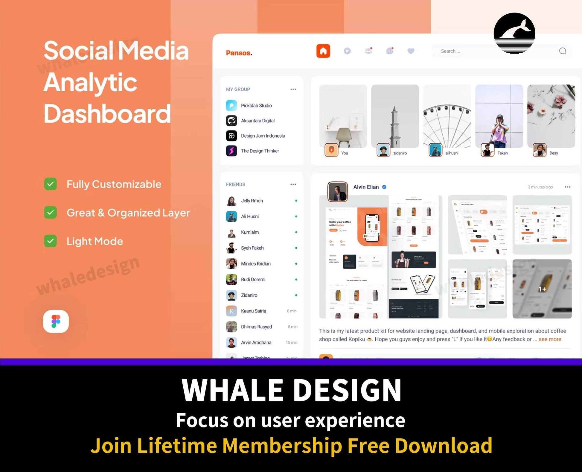 224Pansos - Social Media Analytic Dashboard - whaledesign