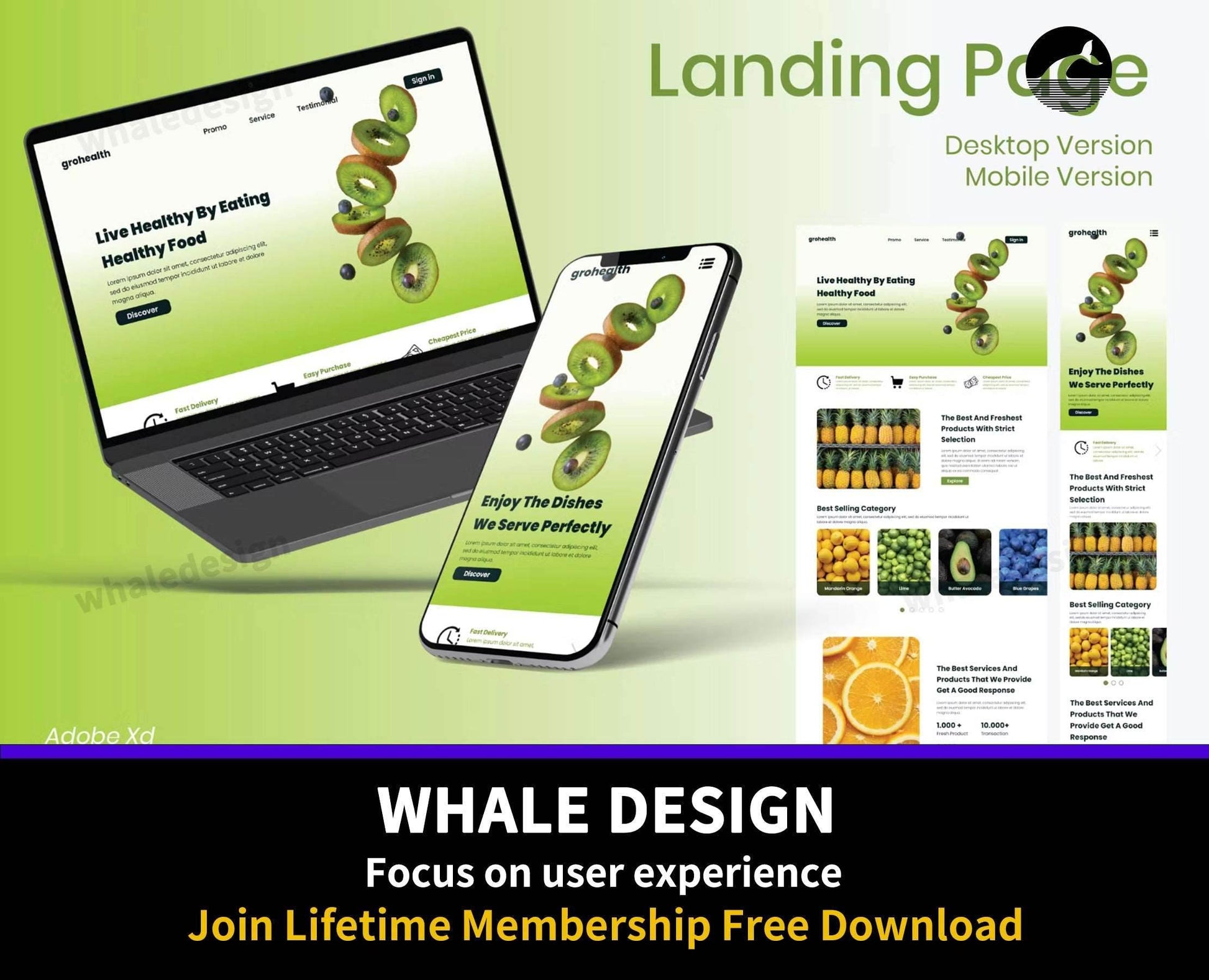 225Food Landing Page - whaledesign