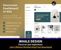 229Decoroom Dashboard UI Kits Template - whaledesign