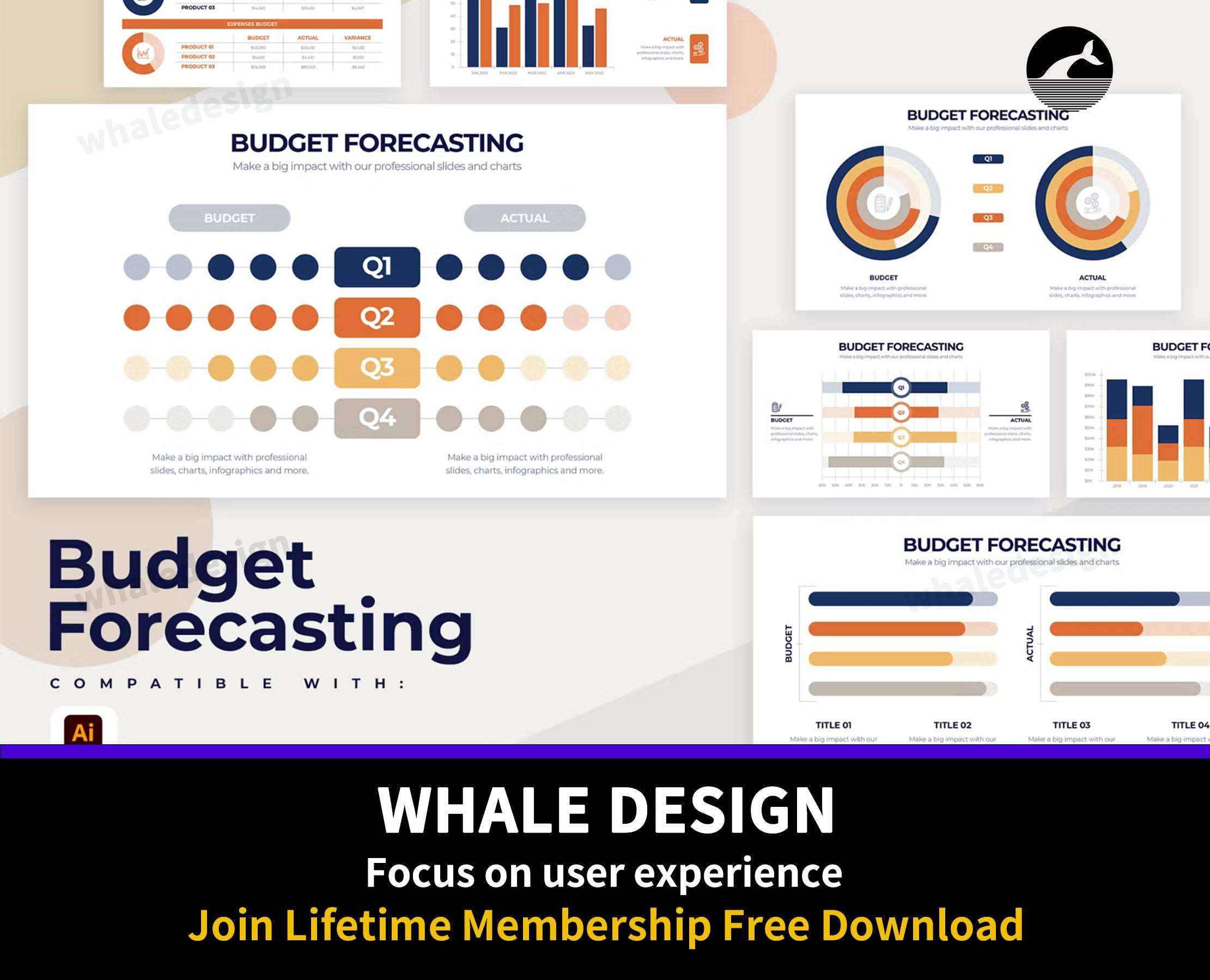 250Budget Forecasting Illustrator Infographics