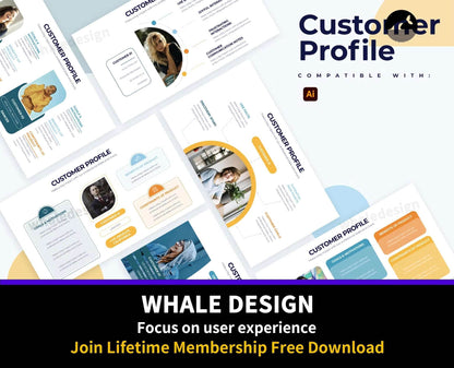 254Business Customer Profile Illustrator Infographics - whaledesign