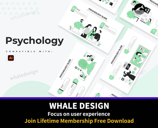255Medical Psychology Slides Illustrator Infographics - whaledesign