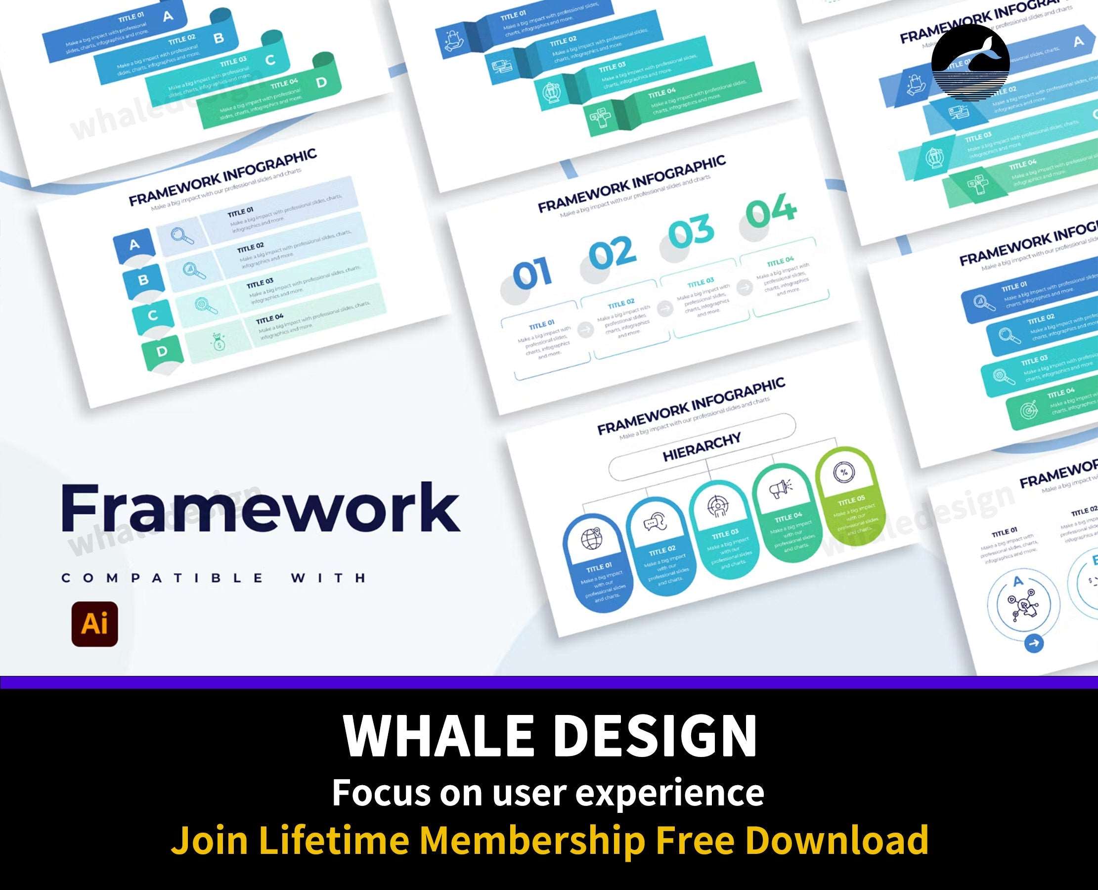 265Business Framework Illustrator Infographics