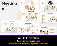 266Business Meeting Slides Illustrator Infographics - whaledesign