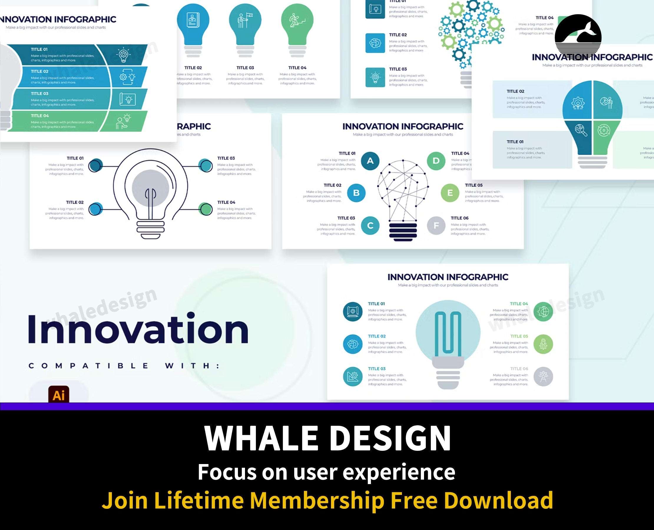 267Business Innovation Slides Illustrator Infographic