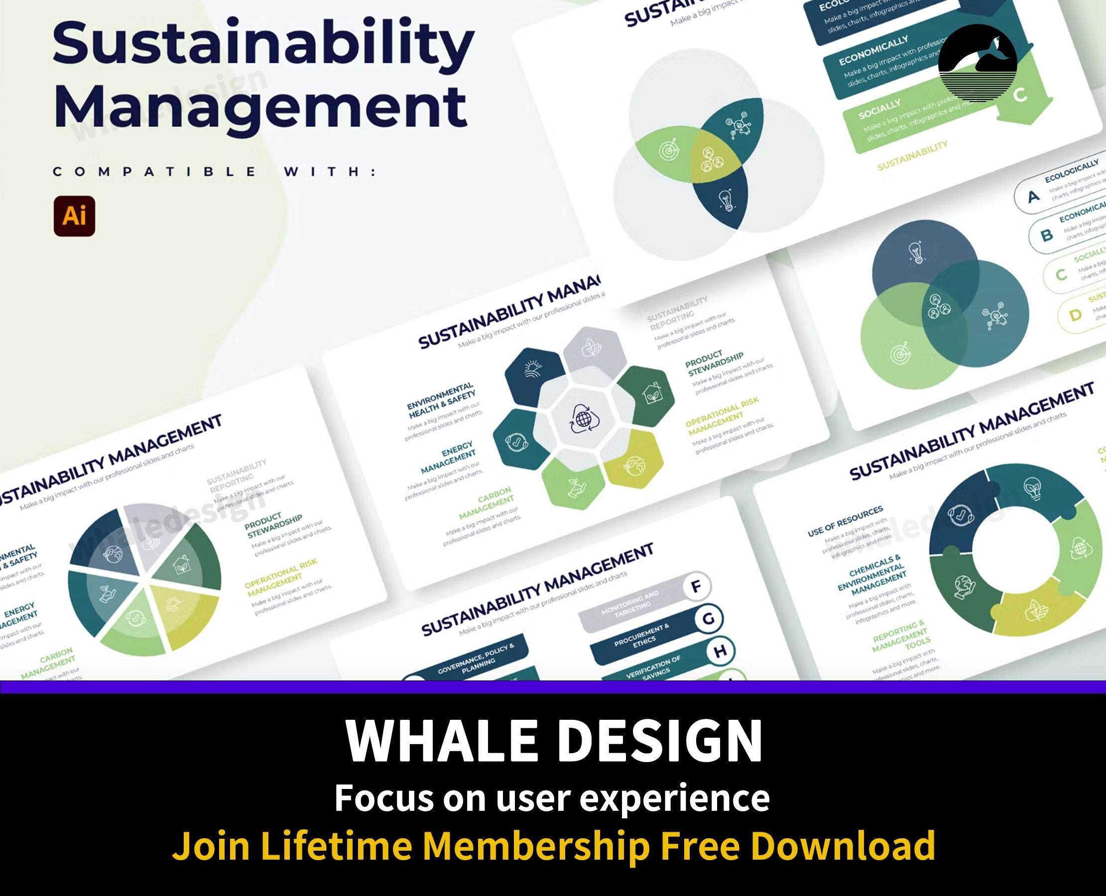 268Sustainability Management Illustrator Infographics