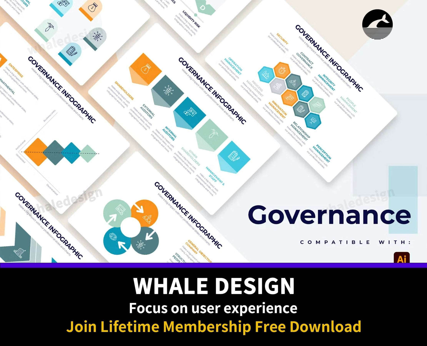 270Business Governance Illustrator Infographics - whaledesign