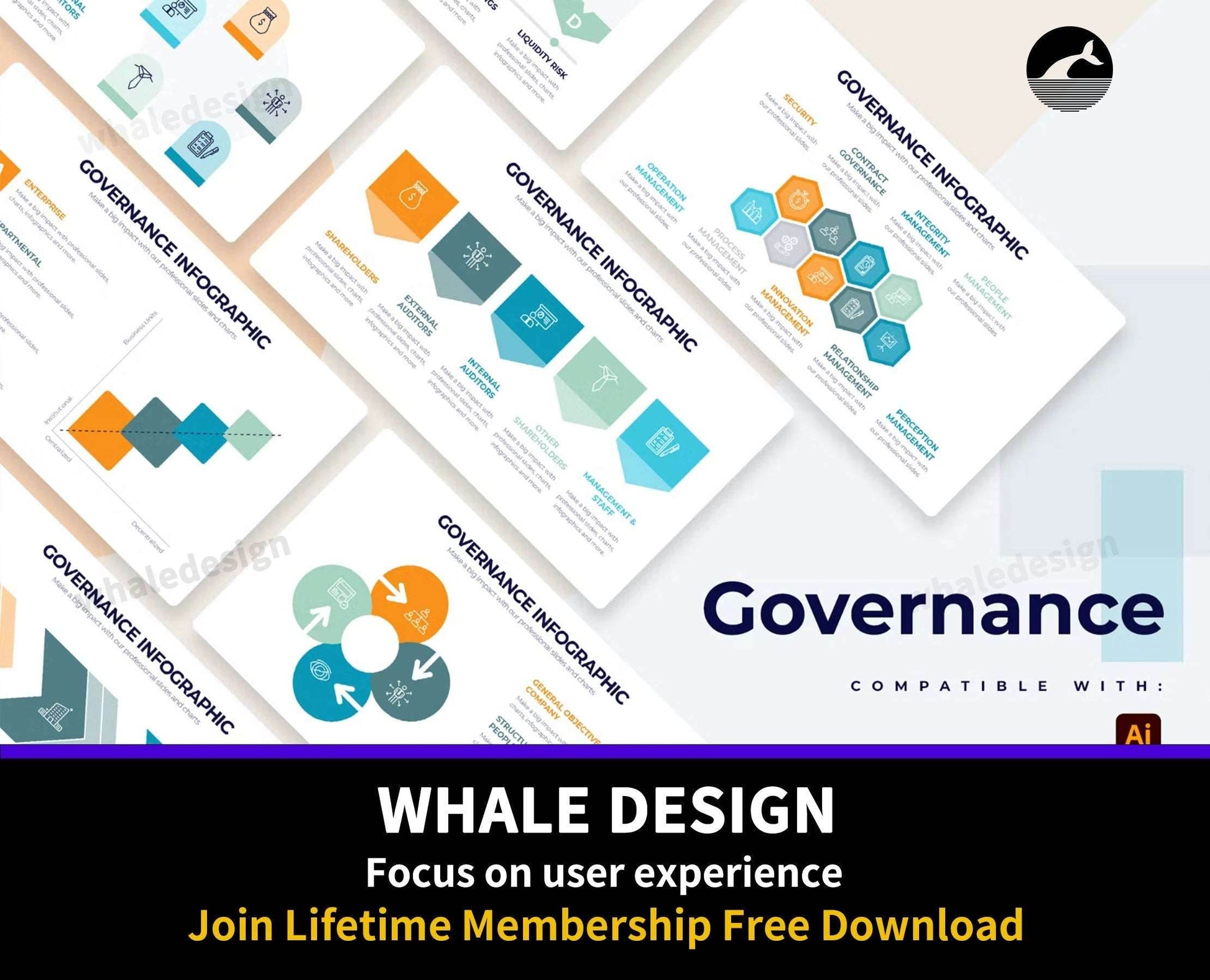 270Business Governance Illustrator Infographics - whaledesign
