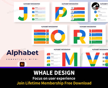 272Business Alphabet Illustrator Infographics - whaledesign