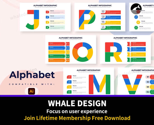 272Business Alphabet Illustrator Infographics - whaledesign