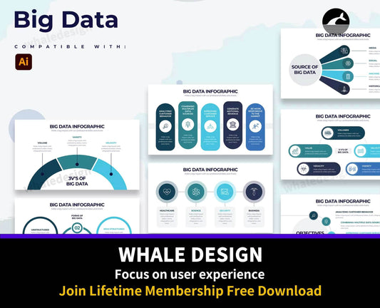 273Business Big Data Illustrator Infographics - whaledesign