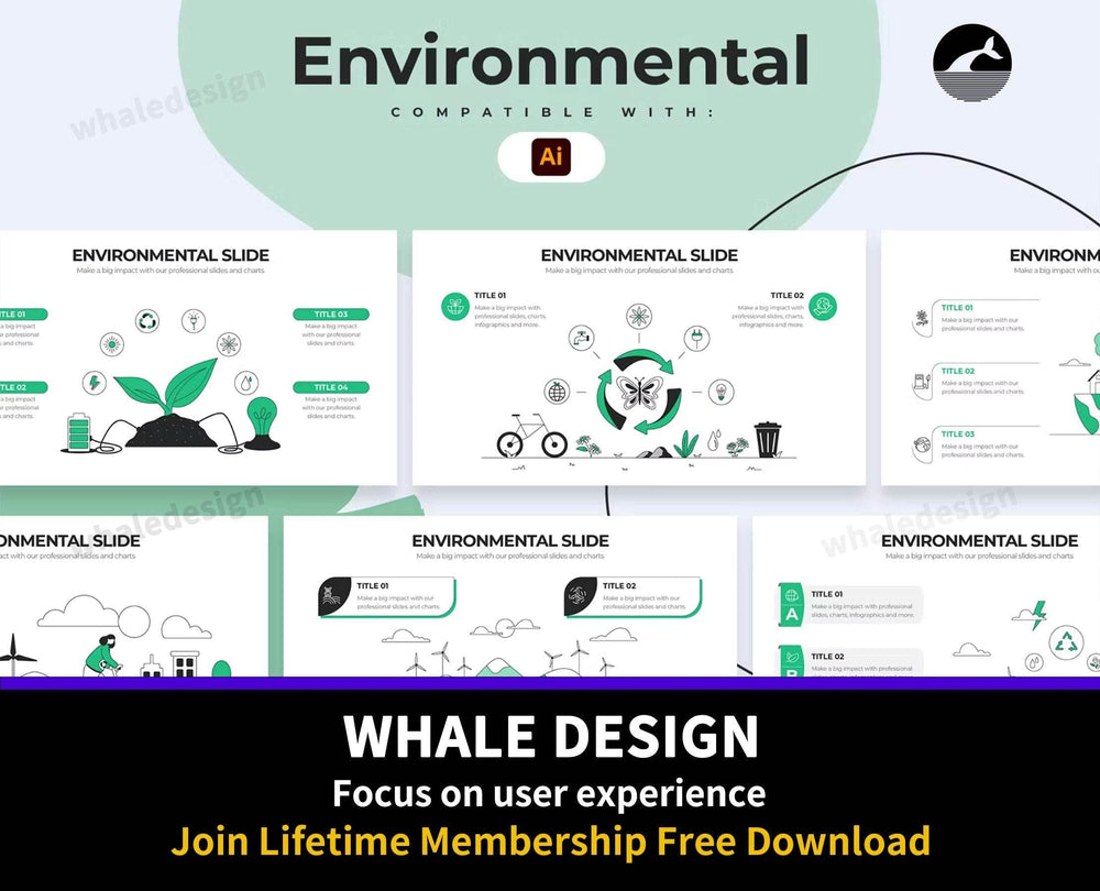 276Education Environmental Illustrator Infographics - whaledesign
