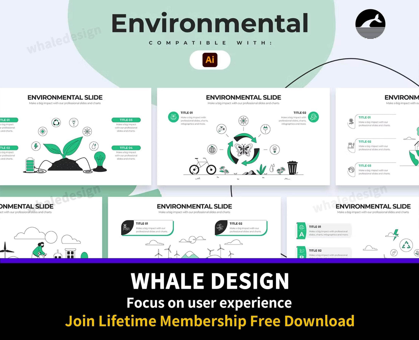 276Education Environmental Illustrator Infographics - whaledesign