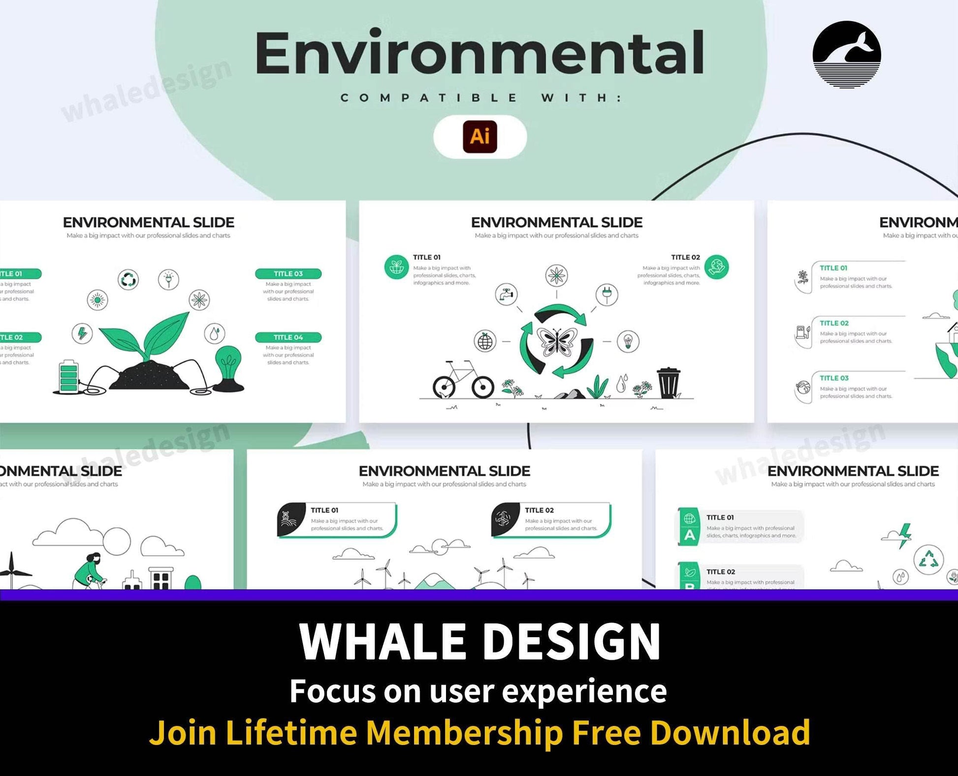 276Education Environmental Illustrator Infographics - whaledesign