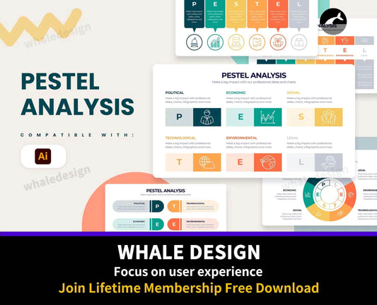278Business PESTEL Analysis Illustrator Infographics - whaledesign