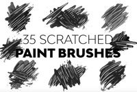 522Scratched Paint Brushes - whaledesign