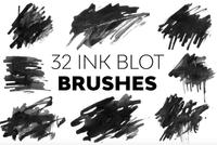 533 Ink Blot Brushes - whaledesign