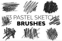 536 Pastel Sketch Brushes - whaledesign