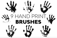 541 Hand Print Brushes - whaledesign