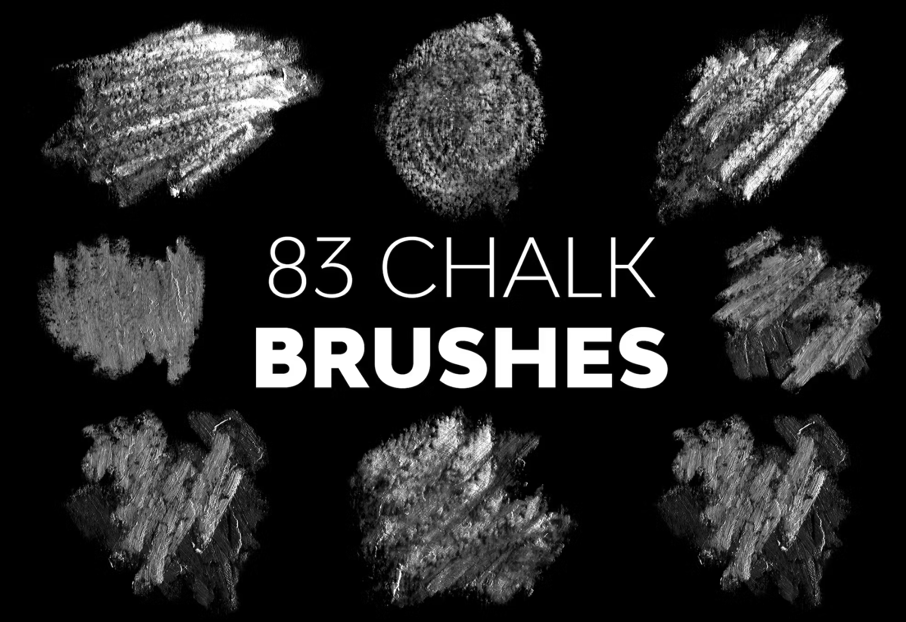 708 Chalk Brushes - whaledesign