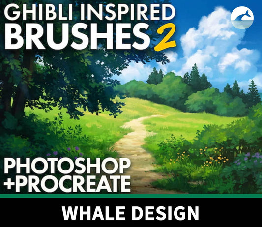 710 Ghibli-Style Brush Set II - whaledesign