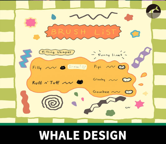 729 CY-ber Procreate Brush - whaledesign