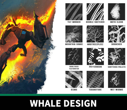 731 Paperlike Dynamic Environment Brush Set - whaledesign