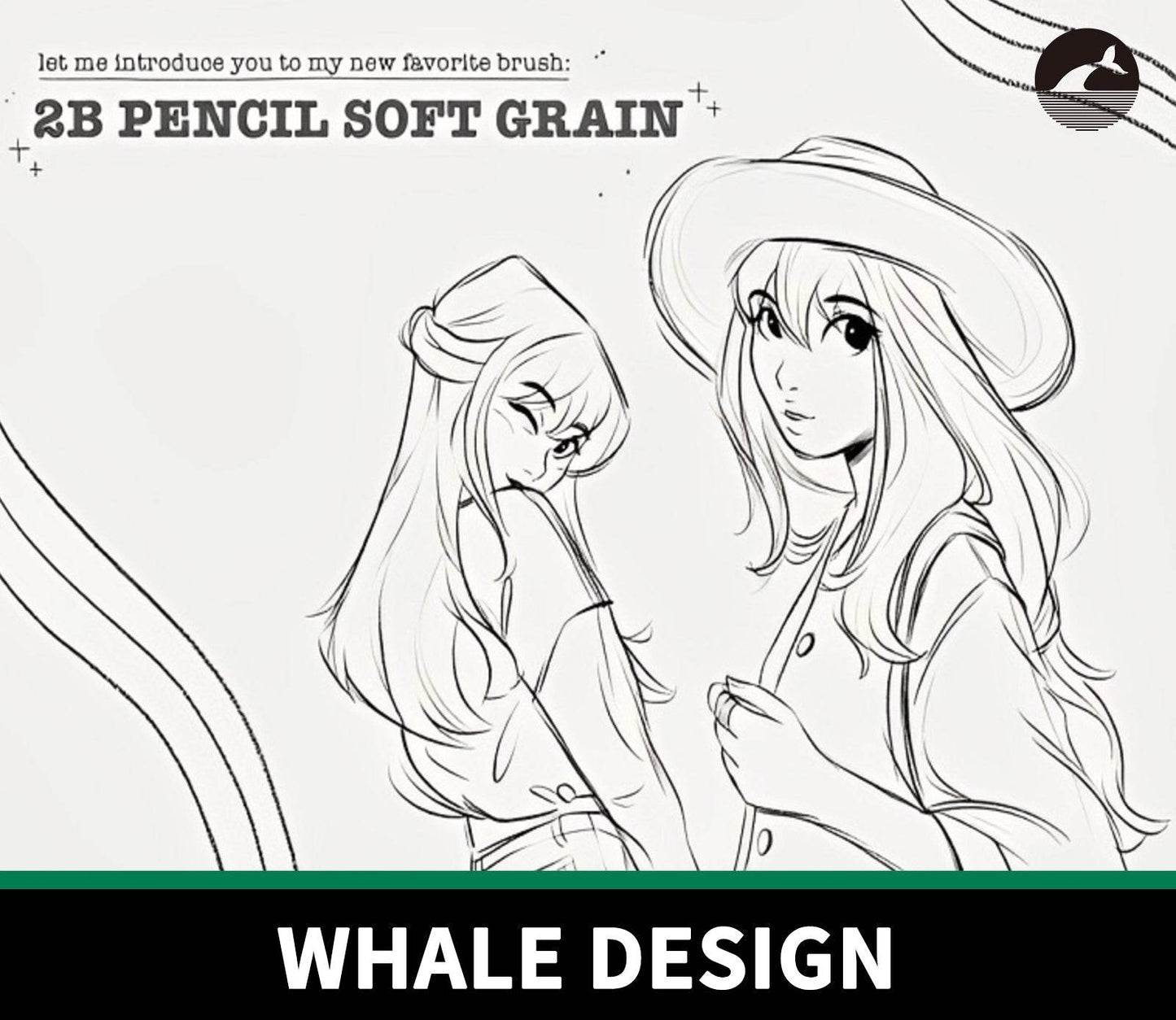 760 New Brush: 2B Pencil with Soft Grain - whaledesign