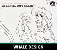 760 New Brush: 2B Pencil with Soft Grain - whaledesign