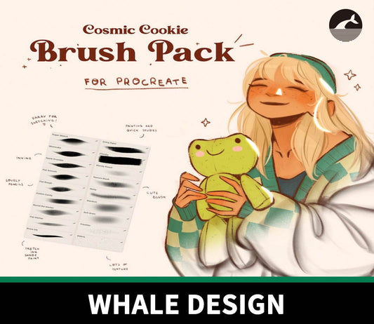 771 Procreate Cosmic Cookie Brush - whaledesign