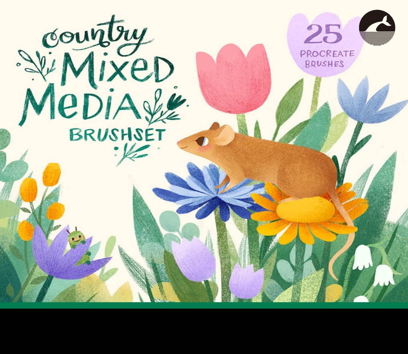794 Procreate Country Style Multi-Function Brush Set - whaledesign