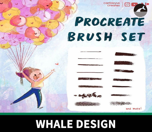 802 Carlianne Tipsey's Children's Illustration Brushes - whaledesign