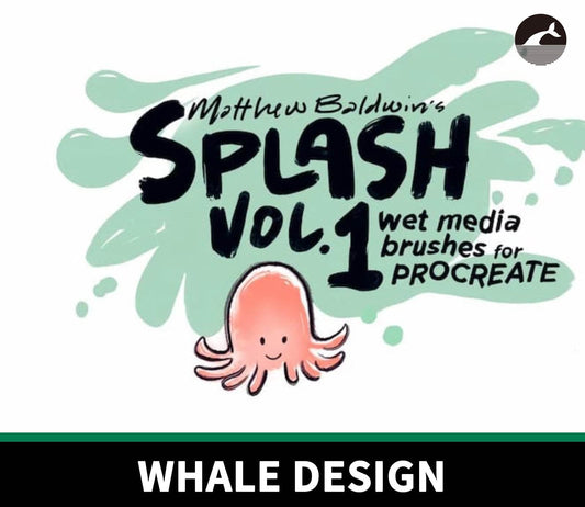 822 MattyB's Splatter Wet Media Brushes - whaledesign