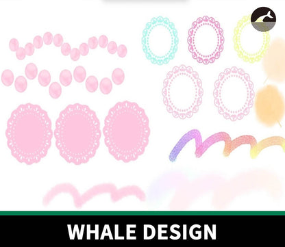 837 Procreate Graphic Brush Set - whaledesign