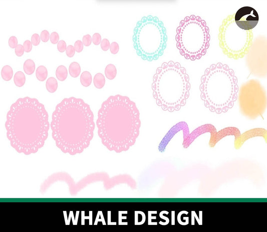 837 Procreate Graphic Brush Set - whaledesign