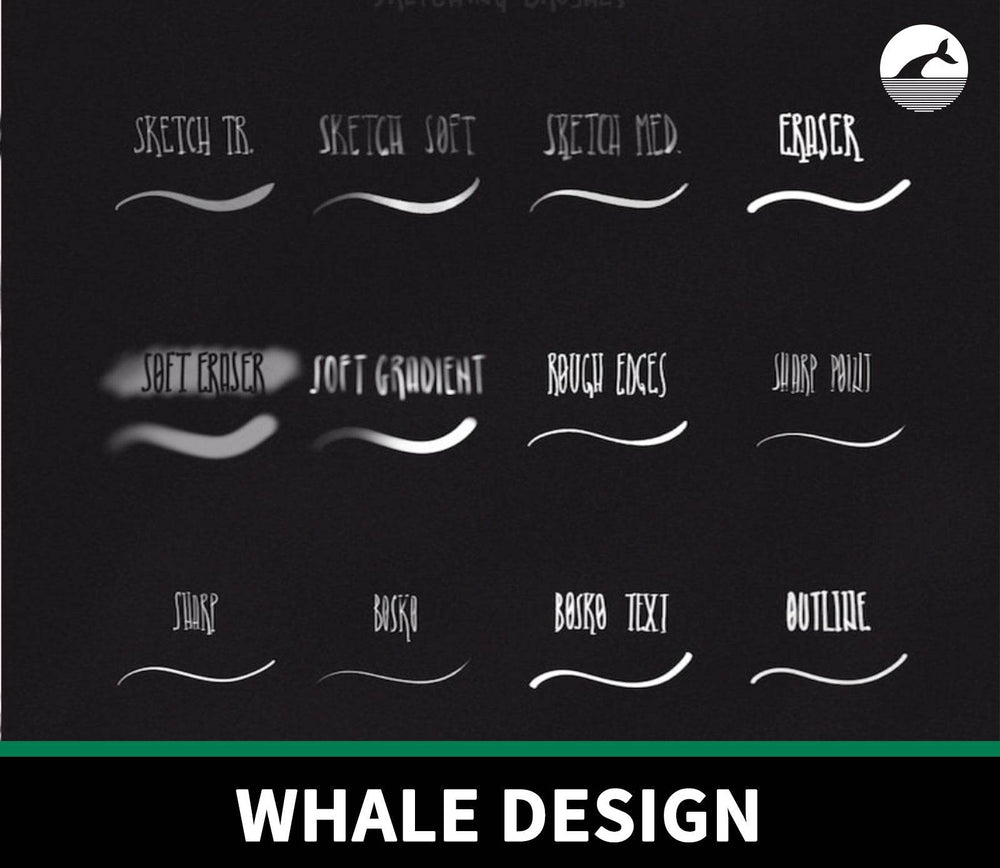 870 Nickscrown's Sketching Brushes - whaledesign