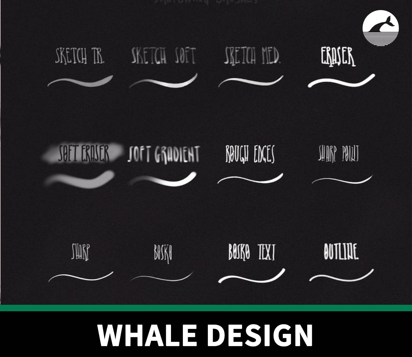 870 Nickscrown's Sketching Brushes - whaledesign