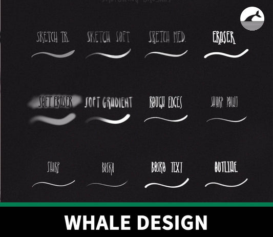 870 Nickscrown's Sketching Brushes - whaledesign