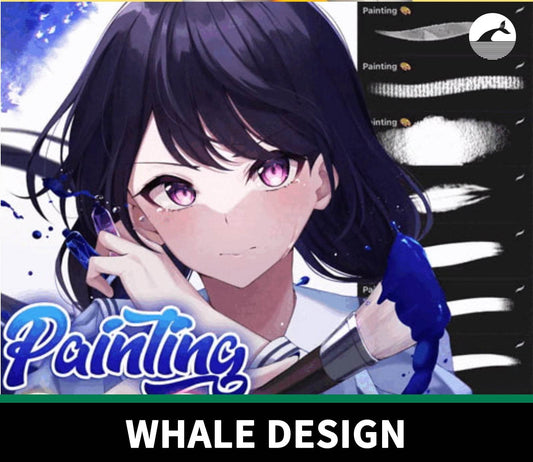 880 Attki's Manga Paint Brushes - whaledesign