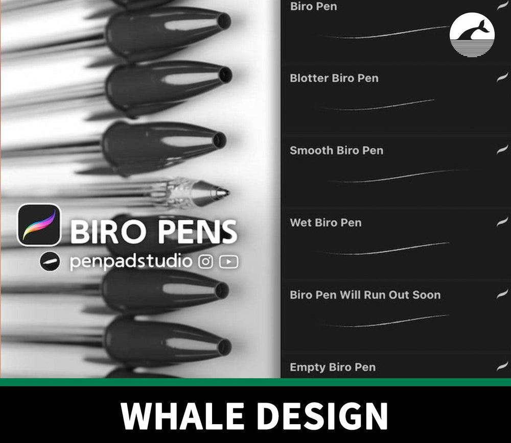 882 Penpadstudio Ballpoint Pen Brush - whaledesign