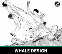 885 Manga Pixel-Style Binary Brush - whaledesign