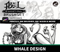 886 13 High-Quality Illustration Ink Brushes, iPad Steel Pen for Sketching - whaledesign