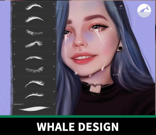 895 Caurlette Eyelash Creation Brush Set - whaledesign