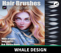 903 Sandra Winther Art Smooth Hair Brush - whaledesign